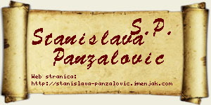 Stanislava Panzalović vizit kartica